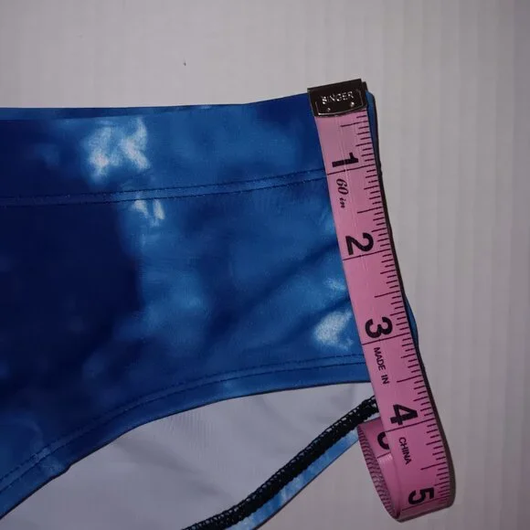 MEN'S TIE-DYE PRINT SWIM BRIEFS/TRUNKS - Picture 5 of 10